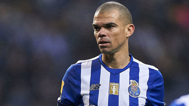 PORTO, PORTUGAL - MARCH 10: Kepler Laveran Lima Ferreira 'Pepe' of FC Porto looks on during the Liga Portugal Bwin match between FC Porto and GD Estoril Praia at Estadio do Dragao on March 10, 2023 in Porto, Portugal.