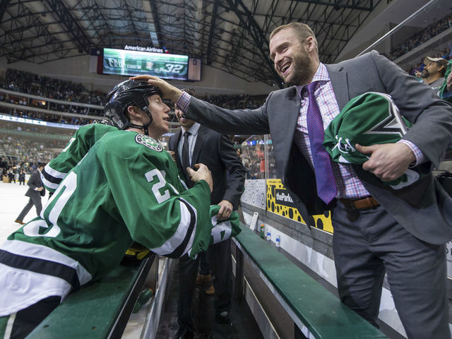 Rich Peverley skates with AHL's Texas Stars as volunteer coach