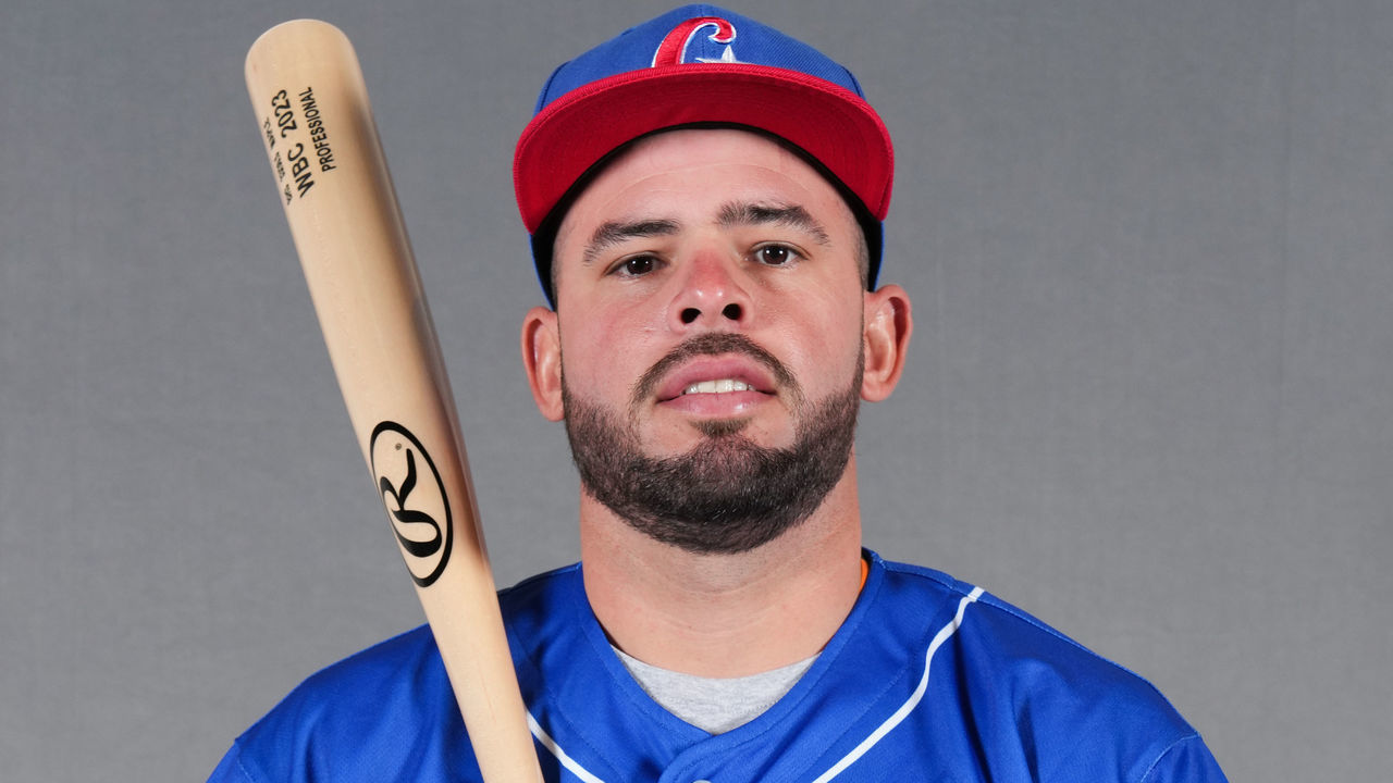 TAICHUNG, TAIWAN - MARCH 05: Ivan Prieto #66 of Team Cuba poses for a photo during the Team Cuba 2023 World Baseball Classic Headshots at Le Méridien Taichung on Sunday, March 5, 2023 in Taichung, Taiwan.