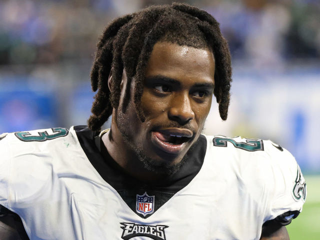 DETROIT, MI - SEPTEMBER 11: Philadelphia Eagles safety C.J. Gardner-Johnson (23) walks off of the field at the conclusion of a regular season NFL football game between the Philadelphia Eagles and the Detroit Lions on September 11, 2022 at Ford Field in Detroit, Michigan.