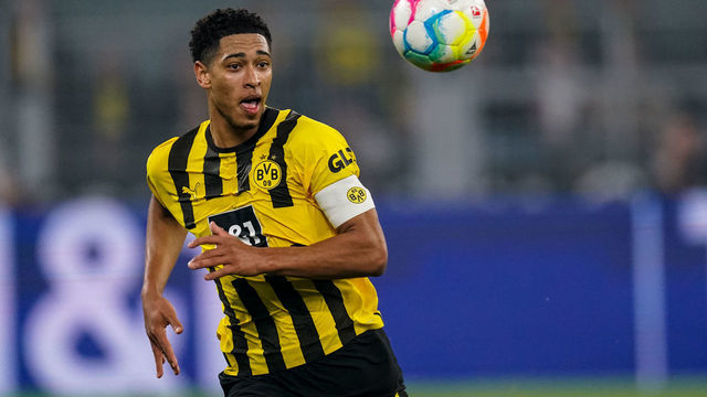 DORTMUND, GERMANY - MARCH 18: Jude Bellingham of Borussia Dortmund during the Bundesliga match between Borussia Dortmund and 1. FC Koln at the Signal Iduna Park on March 18, 2023 in Dortmund, Germany