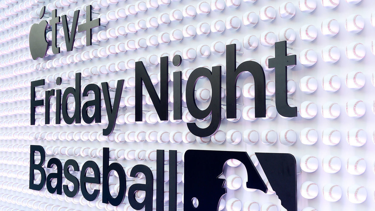 LOS ANGELES, CALIFORNIA - JULY 15: Branding is seen at the Apple TV+ “Friday Night Baseball” Watch Party at the 2022 MLB All-Star House on July 15, 2022 in Los Angeles, California.