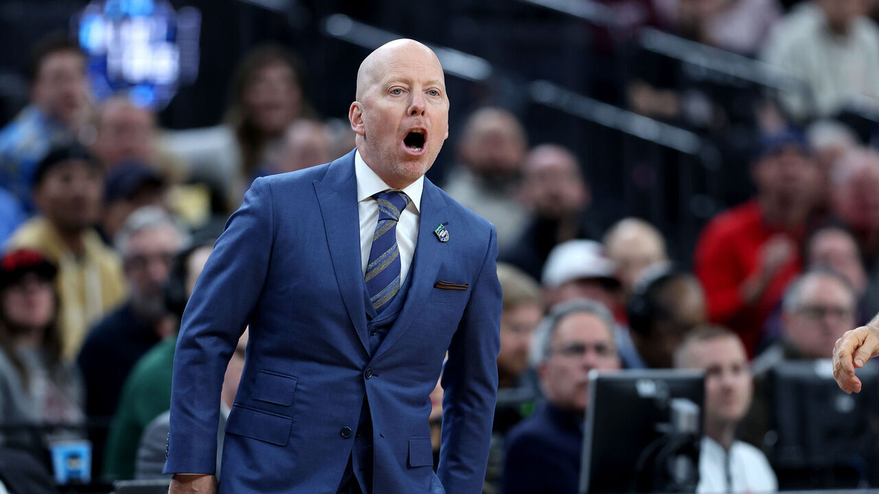LAS VEGAS, NEVADA - MARCH 23: Head coach Mick Cronin of the UCLA Bruins calls out a play during the first half against the Gonzaga Bulldogs in the Sweet 16 round of the NCAA Men's Basketball Tournament at T-Mobile Arena on March 23, 2023 in Las Vegas, Nevada.
