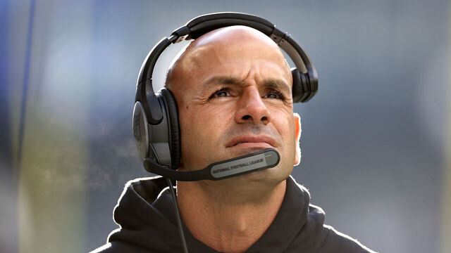SEATTLE, WASHINGTON - JANUARY 01: Head coach Robert Saleh of the New York Jets looks on against the Seattle Seahawks during the first half of the game at Lumen Field on January 01, 2023 in Seattle, Washington.