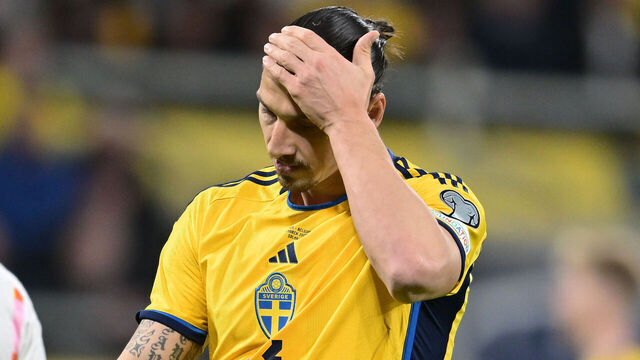STOCKHOLM, SWEDEN - MARCH 24: Zlatan Ibrahimovic of Sweden during the UEFA EURO 2024 qualifying round group F match between Sweden and Belgium at Friends Arena on March 24, 2023 in Stockholm, Sweden.