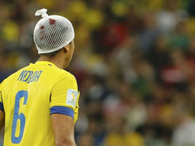 VIDEO: Collision between Noboa and Matuidi leaves one bloodied, and neither tested for concussion