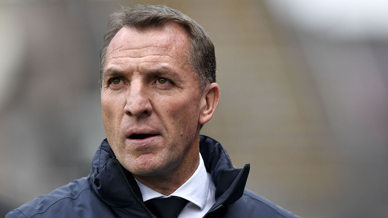 LONDON, ENGLAND - APRIL 01: Brendan Rogers manager of Leicester City during the Premier League match between Crystal Palace and Leicester City at Selhurst Park on April 1, 2023 in London, United Kingdom.