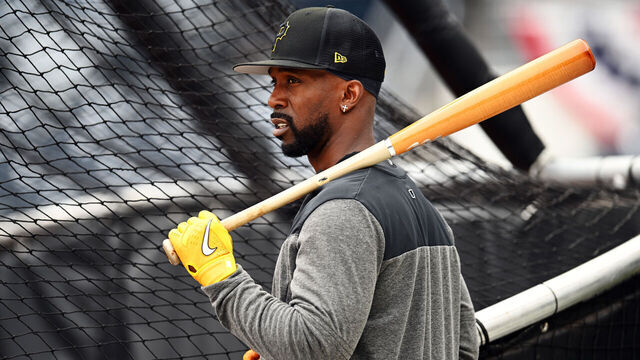 PITTSBURGH, PA - APRIL 07: Andrew McCutchen #22 of the Pittsburg Pirates looks on during batting practice before the game between the Chicago White Sox and the Pittsburgh Pirates at PNC Park on Friday, April 7, 2023 in Pittsburgh, Pennsylvania.