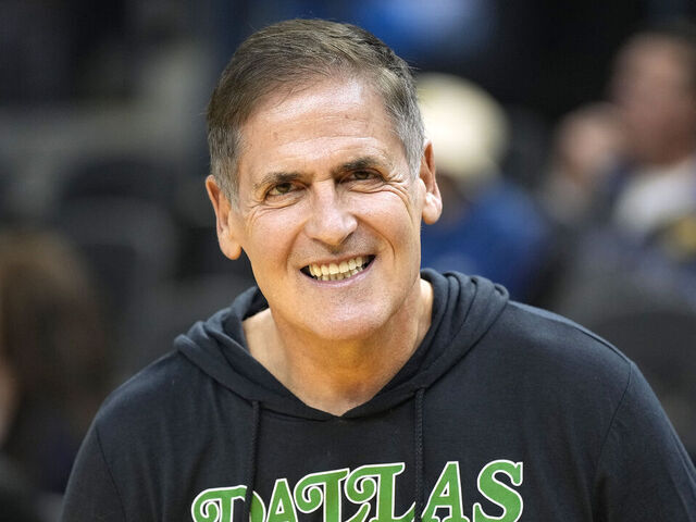 SAN FRANCISCO, CALIFORNIA - FEBRUARY 27: Dallas Mavericks owner Mark Cuban is seen on the court smiling prior to the start of an NBA basketball game against the Golden State Warriors at Chase Center on February 27, 2022 in San Francisco, California.
