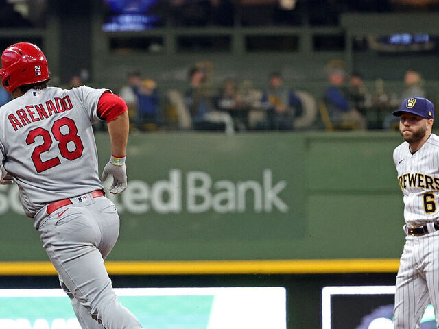 St. Louis Cardinals third baseman Nolan Arenado and St. Louis News Photo  - Getty Images