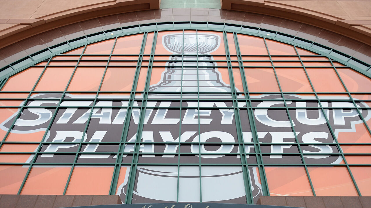 ANAHEIM, CA - APRIL 30: A sign sits over an entrance before Game One of the Western Conference Quarterfinals during the 2013 Stanley Cup Playoffs at Honda Center on April 30, 2013 in Anaheim, California.