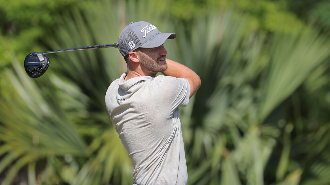 AVONDALE, LOUISIANA - APRIL 20: Wyndham Clark of the United States plays his shot from the 11th tee during the first round of the Zurich Classic of New Orleans at TPC Louisiana on April 20, 2023 in Avondale, Louisiana.