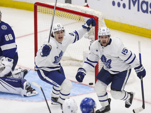 NHL scores: Russell scores on own net as Leafs beat Oilers