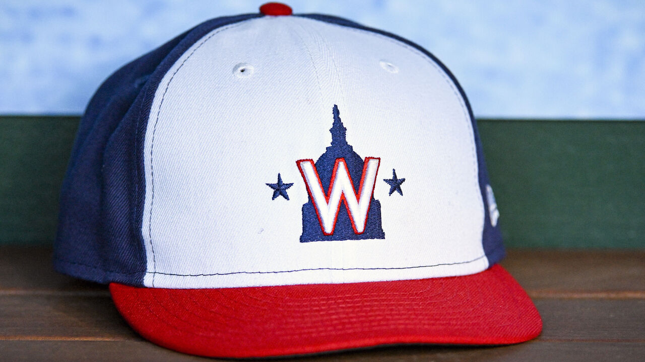 WASHINGTON, DC - September 13: The hat of a Washington Nationals player sits on the dugout bench prior to the Baltimore Orioles versus the Washington Nationals on September 13, 2022 at Nationals Park in Washington, D.C.