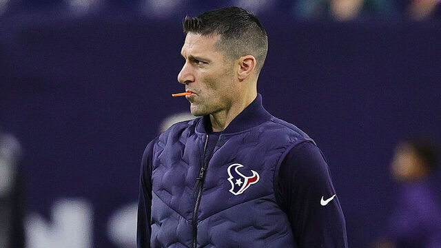 HOUSTON, TEXAS - NOVEMBER 03: Houston Texans general manager Nick Caserio at NRG Stadium on November 03, 2022 in Houston, Texas.