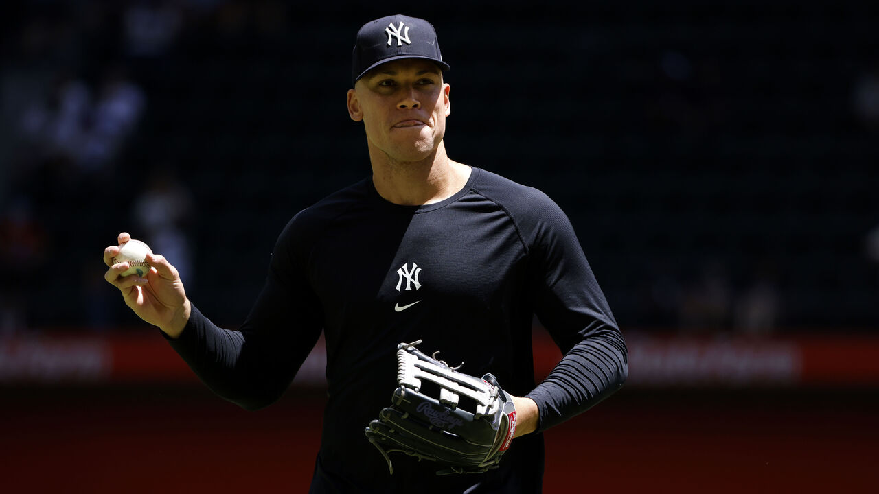 Yankees' Aaron Judge plays catch in first baseball activity since toe  injury, inching closer to return