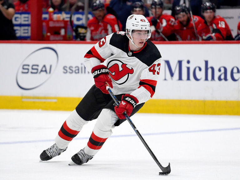 Devils Luke Hughes To Make Playoff Debut In Game 3 Vs Hurricanes Devils luke hughes to make playoff debut in game 3 vs hurricanes