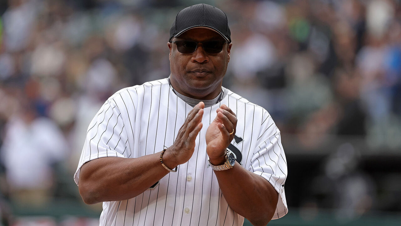 CHICAGO, ILLINOIS - APRIL 12: Former Chicago White Sox player Bo Jackson stands on the field prior to a game between the Chicago White Sox and the Seattle Mariners on Opening Day at Guaranteed Rate Field on April 12, 2022 in Chicago, Illinois.
