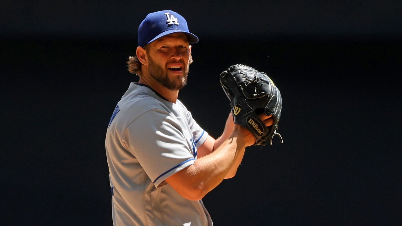 MILWAUKEE, WISCONSIN - MAY 10: Clayton Kershaw #22 of the Los Angeles Dodgers throws a pitch during the first inning against the Milwaukee Brewers at American Family Field on May 10, 2023 in Milwaukee, Wisconsin.