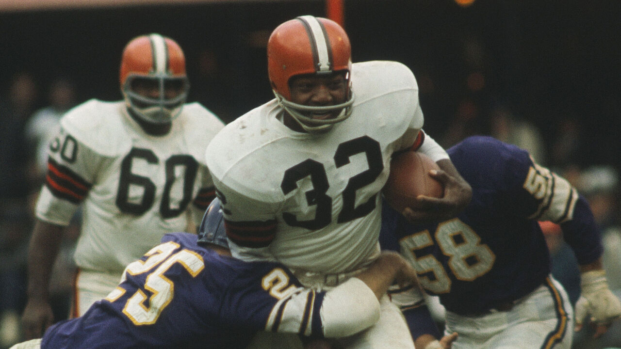 Browns RB Jim Brown  Cleveland Browns 