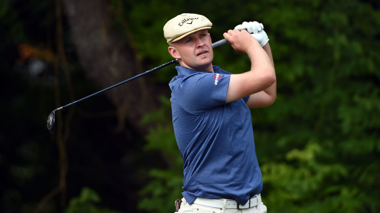 FORT WORTH, TEXAS - MAY 26: Harry Hall of England hits his first shot on the 6th hole during the second round of the Charles Schwab Challenge at Colonial Country Club on May 26, 2023 in Fort Worth, Texas.