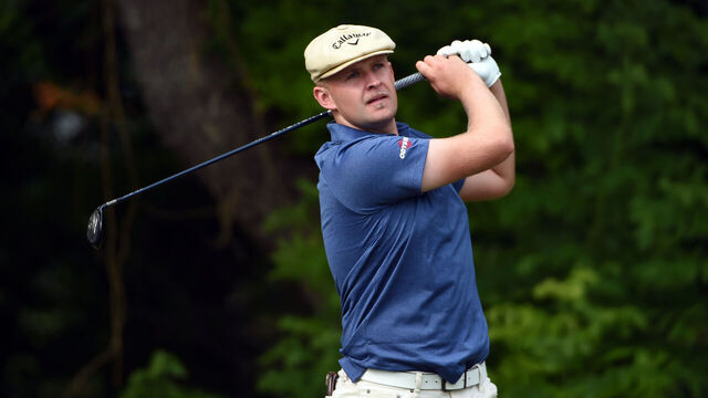 FORT WORTH, TEXAS - MAY 26: Harry Hall of England hits his first shot on the 6th hole during the second round of the Charles Schwab Challenge at Colonial Country Club on May 26, 2023 in Fort Worth, Texas.