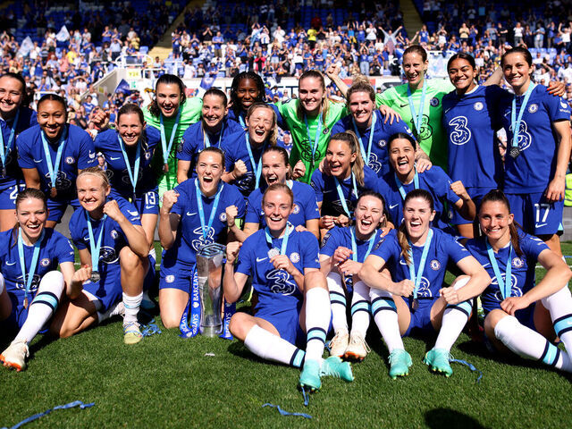 Chelsea win fourth WSL title in a row