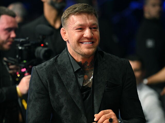 Dublin , Ireland - 20 May 2023; UFC fighter Conor McGregor in attendance at the undisputed super lightweight championship fight between Katie Taylor and Chantelle Cameron at the 3Arena in Dublin.