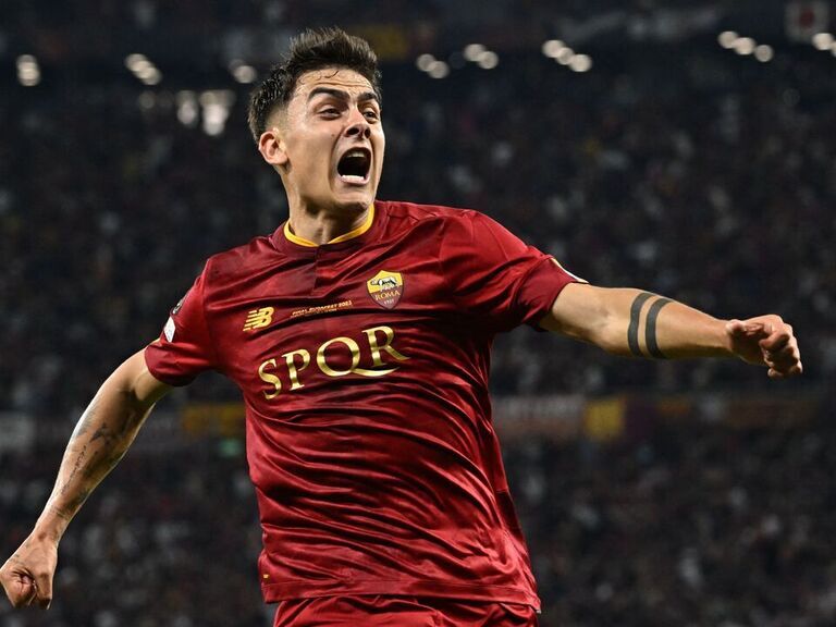 Watch Roma's Dybala makes mark in UEL final with slick goal