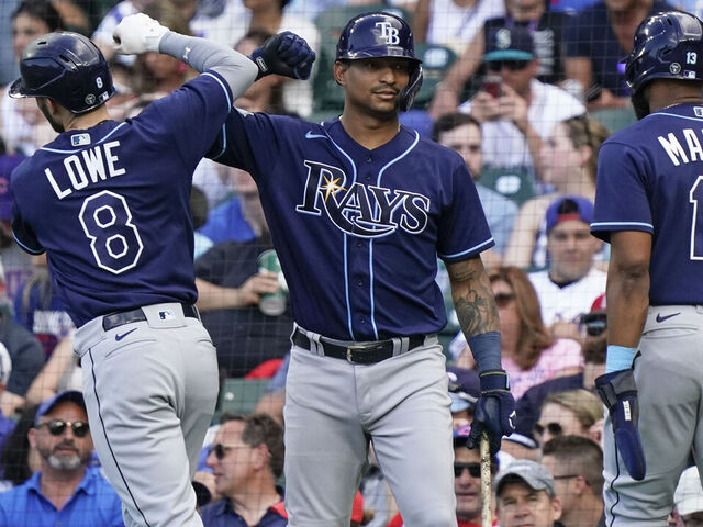 Lowe, Siri hit homers as Rays beat Cubs 4-3