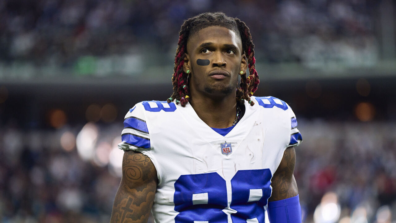 ARLINGTON, TX - DECEMBER 24: Wide receiver CeeDee Lamb #88 of the Dallas Cowboys looks on before kickoff against the Philadelphia Eagles at AT&T Stadium on December 24, 2022 in Arlington, Texas.