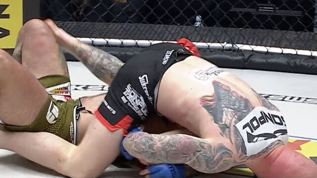 Watch: KSW fighter lands punch while mounted for insane KO