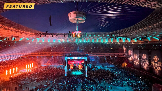 Flamethrowers, epic walkouts, and cake: An MMA spectacle at a stadium in Poland