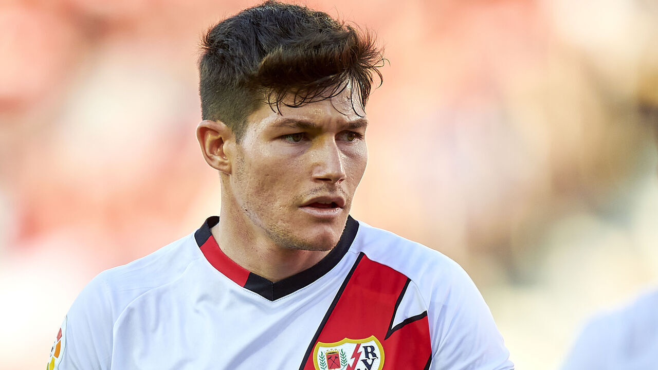 MALLORCA, SPAIN - JUNE 04: Fran Garcia of Rayo Vallecano looks on during the LaLiga Santander match between RCD Mallorca and Rayo Vallecano at Visit Mallorca Estadi on June 04, 2023 in Mallorca, Spain.
