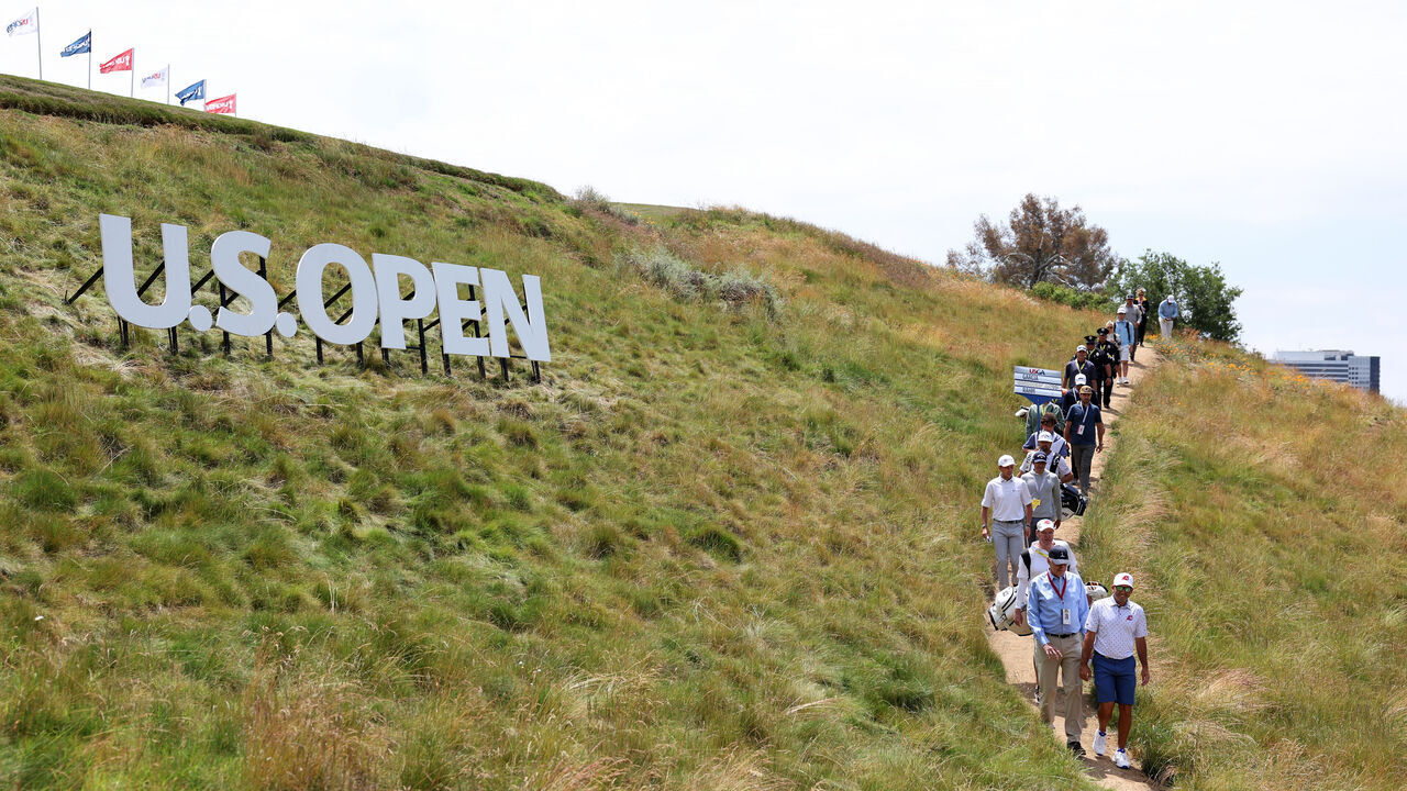 LOS ANGELES, CALIFORNIA - JUNE 12: Sergio Garcia of Spain walks on the fourth hole during a practice round prior to the 123rd U.S. Open Championship at The Los Angeles Country Club on June 12, 2023 in Los Angeles, California.