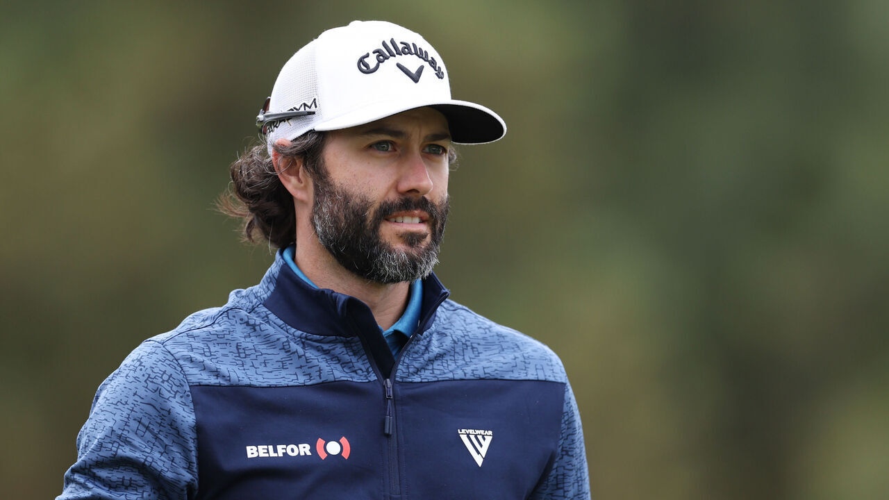 LOS ANGELES, CALIFORNIA - JUNE 13: Adam Hadwin of Canada looks on during a practice round prior to the 123rd U.S. Open Championship at The Los Angeles Country Club on June 13, 2023 in Los Angeles, California.