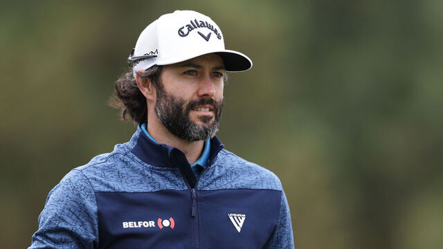 LOS ANGELES, CALIFORNIA - JUNE 13: Adam Hadwin of Canada looks on during a practice round prior to the 123rd U.S. Open Championship at The Los Angeles Country Club on June 13, 2023 in Los Angeles, California.