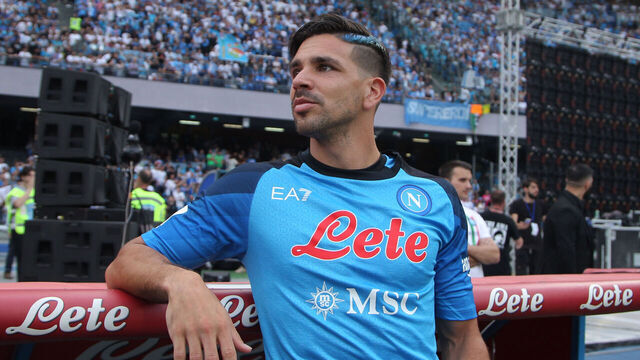 NAPLES, ITALY - JUNE 4: Giovanni Simeone of SSC Napoli prior to the Serie A match between SSC Napoli and UC Sampdoria at Stadio Diego Armando Maradona on June 4, 2023 in Naples, Italy.