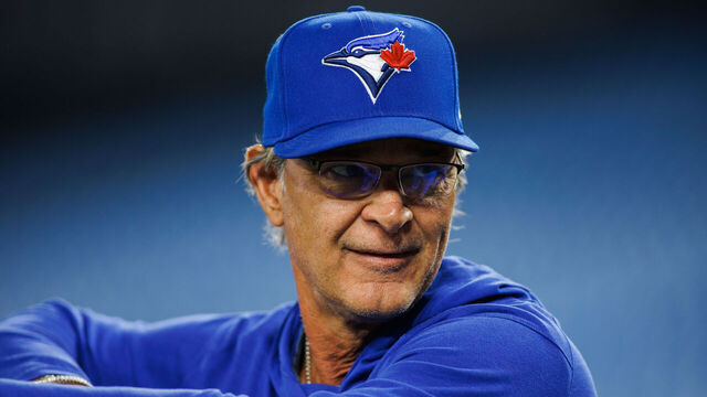 TORONTO, ON - APRIL 24: Don Mattingly #23 the bench coach of the Toronto Blue Jays watches batting practice ahead of their MLB game against the Chicago White Sox at Rogers Centre on April 24, 2023 in Toronto, Canada.