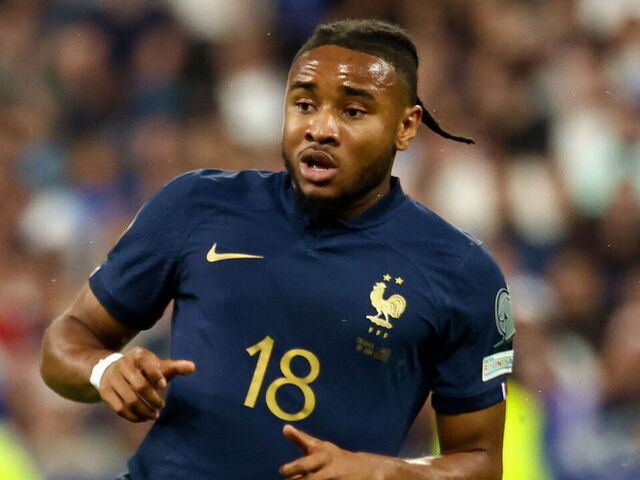 SAINT-DENIS, FRANCE - JUNE 19: Christopher Nkunku of France looks on during the UEFA EURO 2024 qualifying round group B match between France and Greece at Stade de France on June 19, 2023 in Saint-Denis, France.