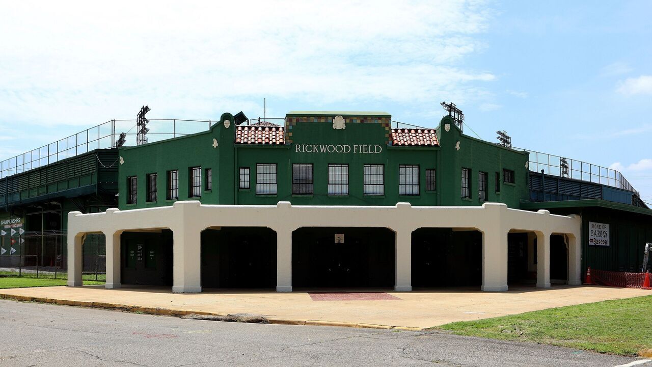 BIRMINGHAM, AL - JULY 07: Rickwood Field, the oldest professional baseball park in the United States in Birmingham, Alabama on July 7, 2018.