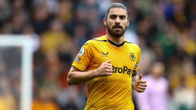 WOLVERHAMPTON, ENGLAND - MAY 06: Wolverhampton Wanderers' Ruben Neves looks on during the Premier League match between Wolverhampton Wanderers and Aston Villa at Molineux on May 6, 2023 in Wolverhampton, United Kingdom.