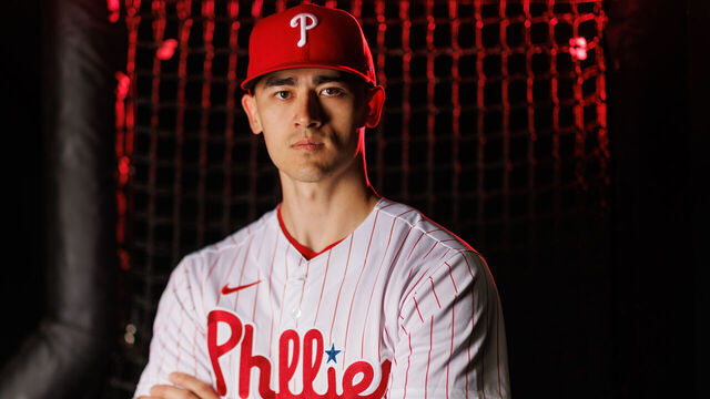 CLEARWATER, FL - FEBRUARY 23: Noah Song #52 of the Philadelphia Phillies poses for a photo during the Philadelphia Phillies Photo Day at BayCare Ballpark on Thursday, February 23, 2023 in Clearwater, Florida.