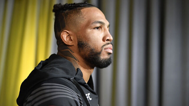 LAS VEGAS, NEVADA - AUGUST 28: Kevin Lee prepares to fight Daniel Rodriguez in a welterweight fight during the UFC Fight Night event at UFC APEX on August 28, 2021 in Las Vegas, Nevada.