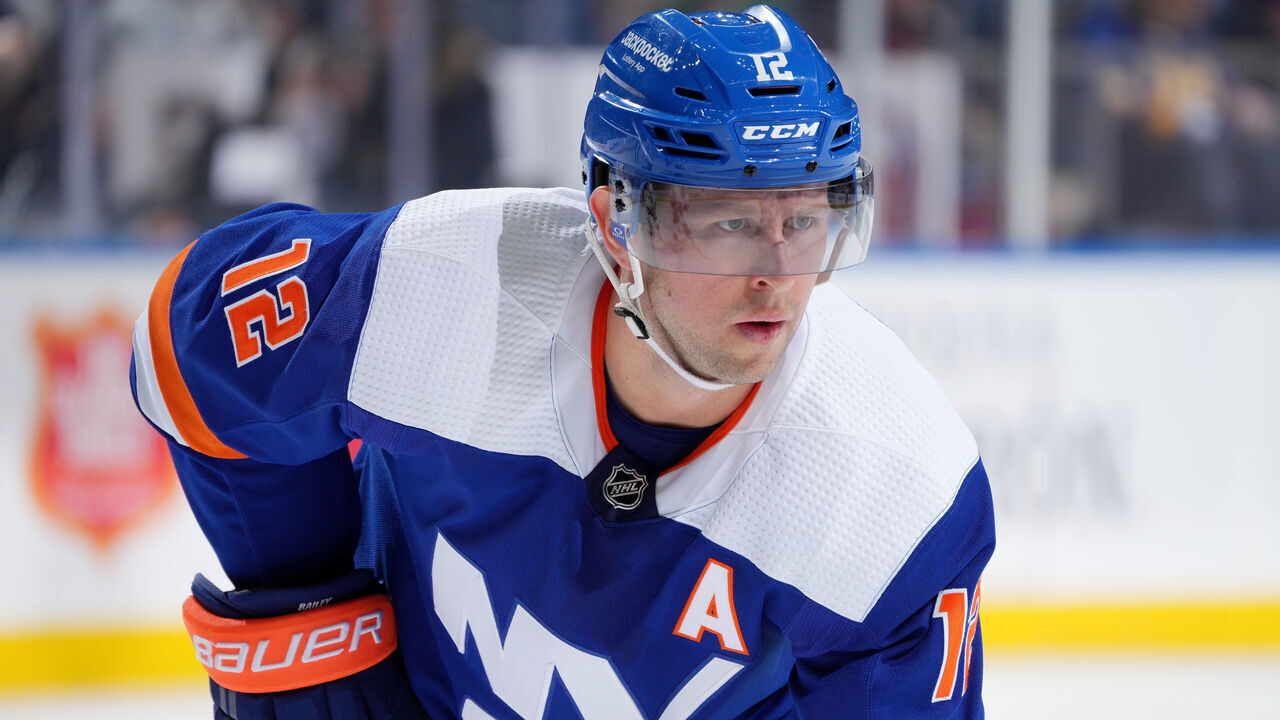 ELMONT, NEW YORK - FEBRUARY 14: Josh Bailey #12 of the New York Islanders in action against the Ottawa Senators at UBS Arena on February 14, 2023 in Elmont, New York. Ottawa Senators defeated the New York Islanders 3-2.