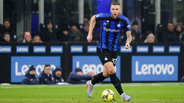 Milan Skriniar (FC Internazionale) during the match between FC Internazionale and AC Milan, Serie A, at Giuseppe Meazza Stadium on February 05th, 2023.