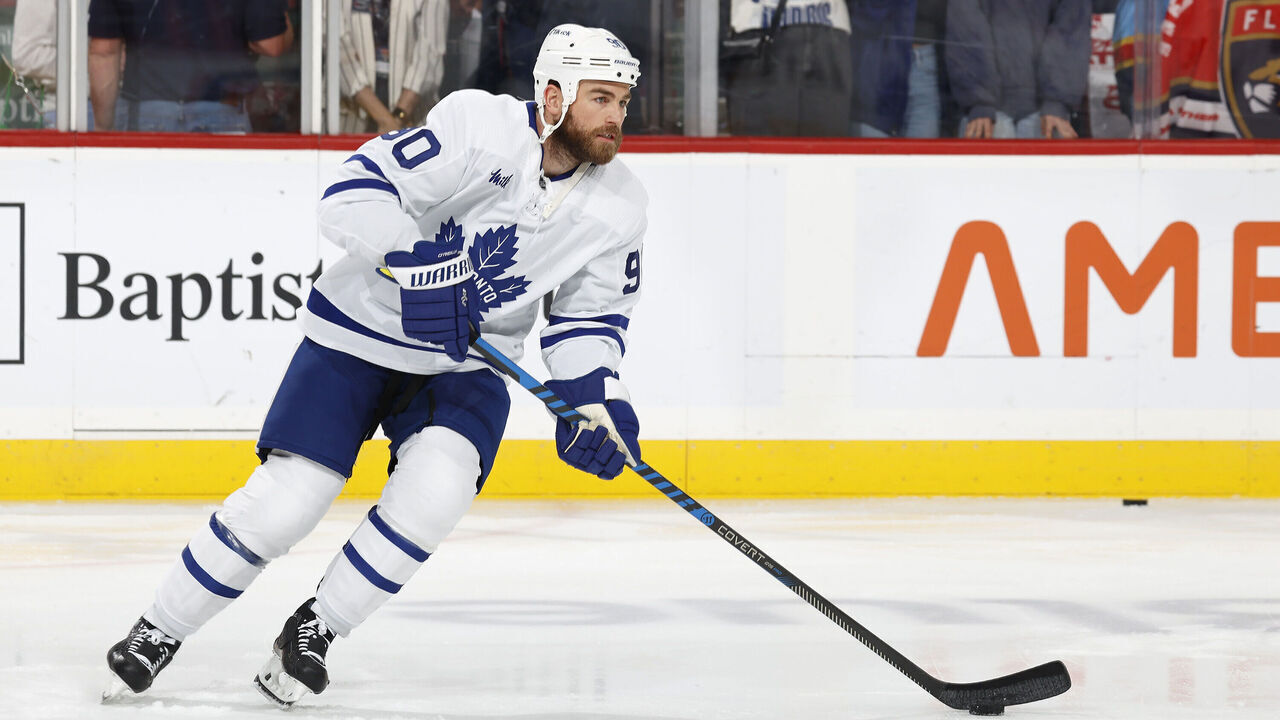SUNRISE, FLORIDA - MAY 10: Ryan O'Reilly #90 of the Toronto Maple Leafs warms up on the ice prior to the start of the game against the Florida Panthers in Game Four of the Second Round of the 2023 Stanley Cup Playoffs at the FLA Live Arena on May 10, 2023 in Sunrise, Florida.