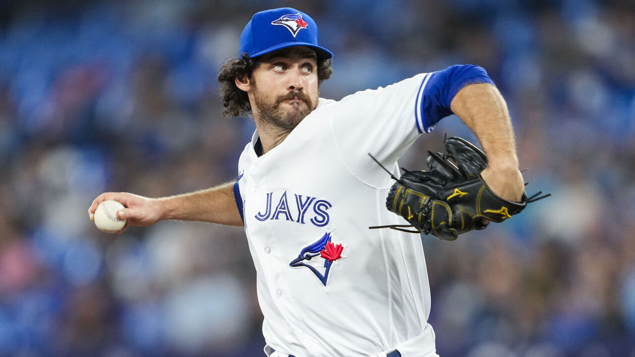 TORONTO, ON - JUNE 23: Jordan Romano #68 of Toronto Blue Jays pitches to the Oakland Athletics during the ninth inning in their MLB game at the Rogers Centre on June 23, 2023 in Toronto, Ontario, Canada.