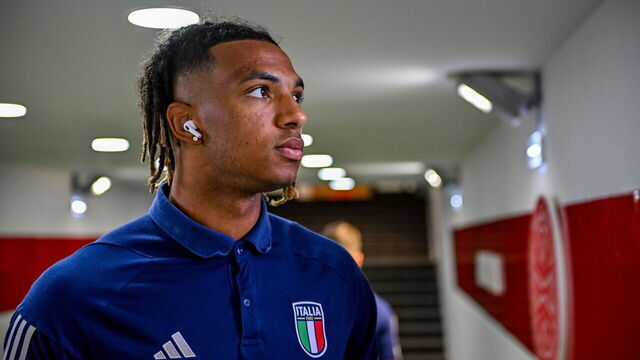 TA' QALI, MALTA - JULY 9: Cher N'dour of Italy before the UEFA European Under-19 Championship Finals 2022/23 group A match between Italy and Poland at the National Stadium on July 9, 2023 in Ta' Qali, Malta.