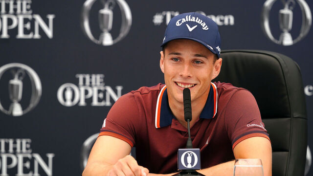 England's Matthew Jordan during a press conference ahead of The Open at the Royal Liverpool, Wirral. Picture date: Monday July 17, 2023.
